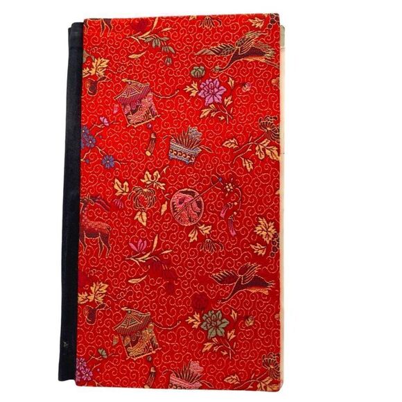 Rare Handmade Silk-Covered Bridge Scoresheets w/ Original Pencil Hong Ko… - Picture 1 of 12